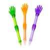 6" Halloween Bright Skeleton Hand Plastic Pens - 12 Piece view 1