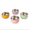 Monkey Proof Non-Toxic Stainless Steel Child Bowl 5 with Non-Slip Silicone Shell, (Set of 4 bowls) Unbreakable, Mess Free Feeding for Babies, Toddlers, Kids, BPA free (Garden Party) view 1