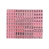 AIGICO Chinese Small Mahjong Set, 144 Numbered Melamine 0.79in*0.55 Tiles with 4 Mahjong Rack, Pro Complete Mahjongg Game Set with Carrying Travel Bag (Pink) view 2