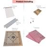 AIGICO Chinese Small Mahjong Set, 144 Numbered Melamine 0.79in*0.55 Tiles with 4 Mahjong Rack, Pro Complete Mahjongg Game Set with Carrying Travel Bag (Pink) view 4