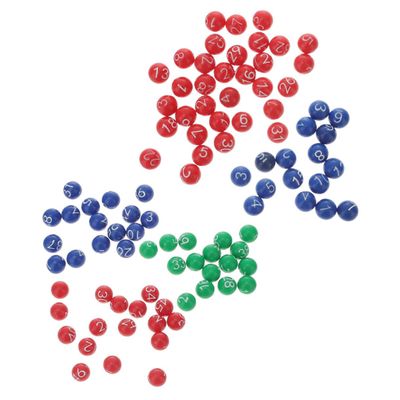 HOOTNEE 2Packs Colored Lottery Balls for Raffle and Bingo Games Plastic Number Balls with Numbers for Holiday and Wedding Celebrations