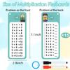 1-12 Addition Flash Cards, Large Math Table Flashcards Chart, with 15 Cards, 2 Dry Erase Markers, 1 Rings, Educational Addition Game for Kids, 1st, 2nd, 3rd Grades Classroom Home view 2