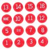 BCOATH 16 Pcs Billiard Number Dice for Pool Players Durable Dice for Match Recording for Score Keeping Billiard Game Variations Fun Stylish Pool Table Supplies view 1