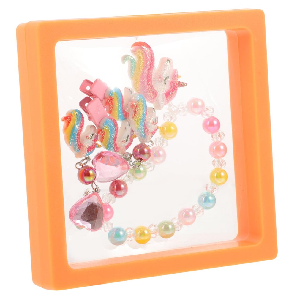 Holibanna 1Set Unicorn Jewelry Box for Girls Adorable with Bracelet Hair Clips Earrings Gift for Parties Birthdays and Special Occasions Safe and Comfortable for Little Ones