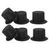 ifundom 6pcs Mini Top Hats for Crafts Adorable Snowman Decoration Accessories Lightweight Dollhouse Holiday DIY Project Hats for Unique Designs and Creative Celebrations view 1