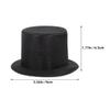 ifundom 6pcs Mini Top Hats for Crafts Adorable Snowman Decoration Accessories Lightweight Dollhouse Holiday DIY Project Hats for Unique Designs and Creative Celebrations view 2