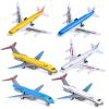 Operitacx 6pcs Alloy Pull Back Airplane Boys Realistic Aircraft Model Collection for Play Durable and Authentic Design for Hours of Fun view 1