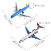 Operitacx 6pcs Alloy Pull Back Airplane Boys Realistic Aircraft Model Collection for Play Durable and Authentic Design for Hours of Fun view 2