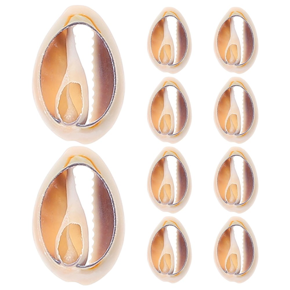 Abaodam 10pcs Natural Spiral Seashell Charms for Jewelry Making DIY Craft Accessories Mini Shell Pendants for Earrings and Bracelets for Beach Decor and Handmade