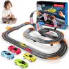 Slot Car Race Track Sets w LED Dual Race Track, Gifts Toy for Kids Age 6-13 view 1