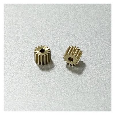 1PCS 0.2M Modulus Metal Copper Gear Teeth Car Transmission Spindle Gear Fit 1mm 1.5mm 2mm Shaft 10T 0.98MM