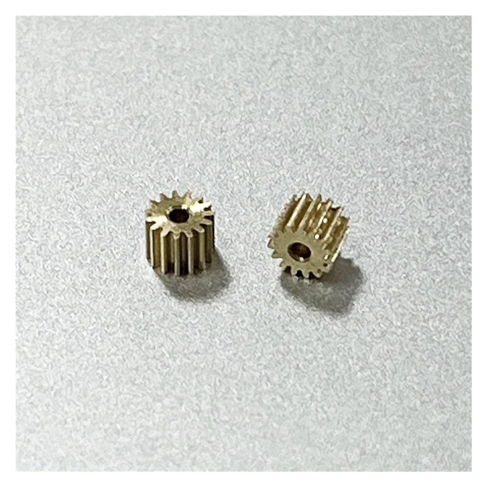1PCS 0.2M Modulus Metal Copper Gear Teeth Car Transmission Spindle Gear Fit 1mm 1.5mm 2mm Shaft 10T 0.98MM