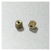1PCS 0.2M Modulus Metal Copper Gear Teeth Car Transmission Spindle Gear Fit 1mm 1.5mm 2mm Shaft 10T 0.98MM view 1