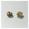 1PCS 0.2M Modulus Metal Copper Gear Teeth Car Transmission Spindle Gear Fit 1mm 1.5mm 2mm Shaft 10T 0.98MM view 2