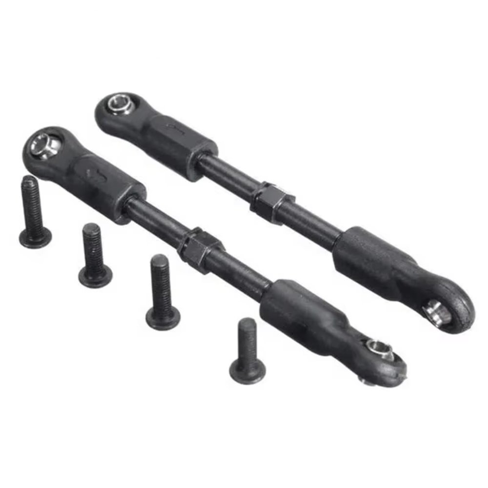 QTUONVD RC Upgrade Parts for JLB for Racing for Cheetah Speed EA1019 11101 21101 J3 1/10 2pcs Steering Servo Link Rod RC Car Upgrade Parts Spare Accessories