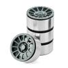 4Pcs 2.6 Inch Metal Beadlock Wheel Rim with 135mm Rubber Tire Compatible with 1/10 Scale RC Crawler Vehicles Like Wraith RR10(Gray Wheel Rim) view 1
