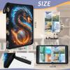 Dragon Theme Trading Card Binder, 4-Pocket Holder for 400 Cards, 4-Ring Zipper Album with Waterproof Cover, Gifts for Boys, Teens Card Game Collectors view 2