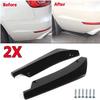 2 Pcs Car Rear Bumper Lip Splitter for Lexus RC 2014-2017 2018 2019 2020 2021 2022 2023 2024, Side Fin Fenders Protector Anti Scratch Wrap Angle Spoilers Car Accessories,Bright Black view 4