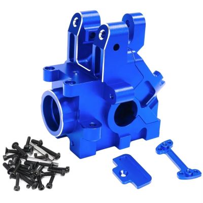 RC Car Accessories Compatible with Arrma for KRATON for Outcast 1/5 RC Car Upgrade Parts Accessories Metal Front Rear Gearbox Case Housing(Blue)