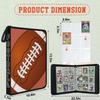 Trading Card Binder 9 Pocket - Football Card Binder with Sleeves 900 Double Sided Pockets Sports Trading Cards Album Cards Holder Protectors Set Fit for Game Cards, Sports Cards view 3