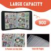 Trading Card Binder 9 Pocket - Football Card Binder with Sleeves 900 Double Sided Pockets Sports Trading Cards Album Cards Holder Protectors Set Fit for Game Cards, Sports Cards view 4