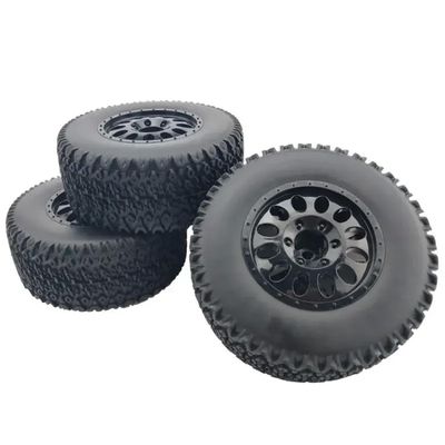 4pcs 112mm 1/10 Short Course Tires with 12mm Hex Compatible with HuanQi 727 Vkar 10sc I RC Car(B2)