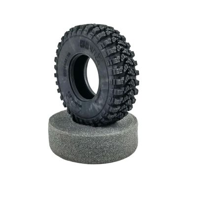 2pcs 1.9 inch Rubber Voodoo klr Tires 105x35mm Compatible with 1:10 RC Crawler TF2