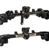 174g Brass Portal Axle Set with 7mm Hex Wheel Hubs and Counterweights Compatible with 1/24 RC Crawlers AX24 SCX24 view 1