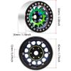 4pcs Heavy Duty Brass & Aluminum 1.9 Inch Deep Groove Wheel Rims Compatible with 1/10 RC Crawlers Like VS4-10 & Gen8 view 4
