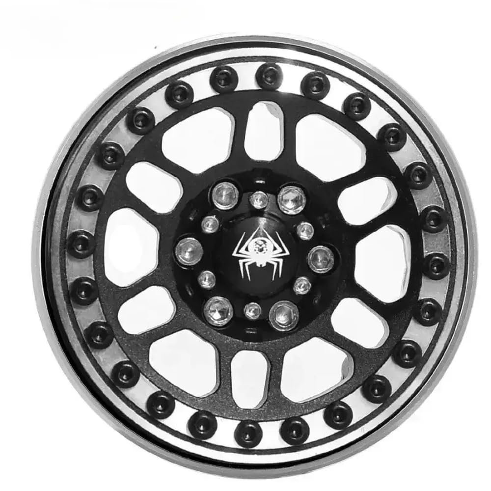 Metal Metro Wheels 1.9 Beadlock Wheel Rim Compatible with 1/10 Wraith RC Car Replacement Part