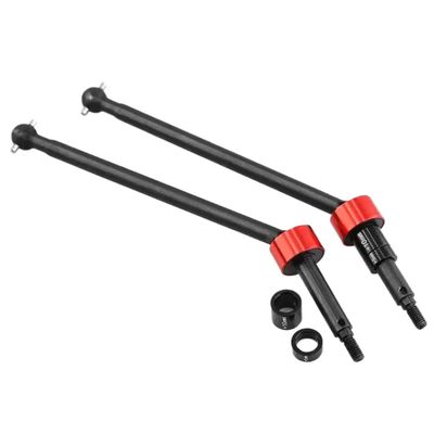 2pcs Metal Steel Front and Rear Drive Shaft Compatible with IX Flux XL 1/8 RC Car Upgrade