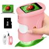 Alotwan Kids Microscope Digital 1000X Zoom, Mini Pocket Handheld Microscope Portable Travel Toys, HD Photo & Video with 8GB SD Card, Christmas Birthday Gifts for Girls, STEM Toys for Toddlers Age 3-8 view 1