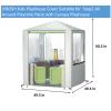 Outdoor Kids Playhouse Cover 600D Heavy Duty Waterproof Play House Covers Suitable for All Around Playtime Patio with Canopy Playset 49.5" W x 49.5" D x 60.2" H Beige view 2