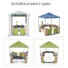 Outdoor Kids Playhouse Cover 600D Heavy Duty Waterproof Play House Covers Suitable for All Around Playtime Patio with Canopy Playset 49.5" W x 49.5" D x 60.2" H Beige view 4