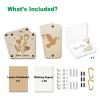 2 Set Mini Flower Press Kit Micro Flower Pressing Kit Small Pocket Plant Press for Arts and Crafts Lovers view 4