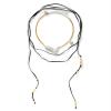 ZYIBPMSJKQCFK Retro Multi Layer Handmade Weaving Pendant Stacked Necklace For Women,black,40+7cm/200cm view 1