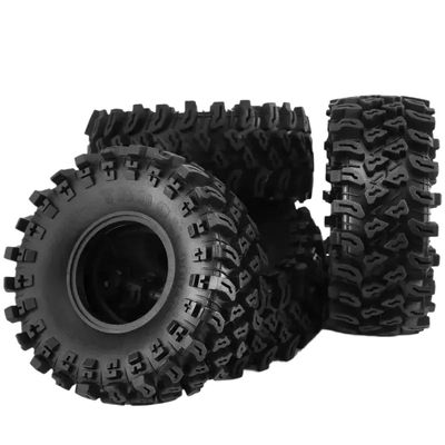 4pcs 136mm Rubber Tires Wheels for 1/10 Scale RC Crawler Compatible with Pro Wraith RR10 TRXS YK4082