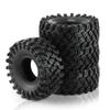 4pcs 136mm Rubber Tires Wheels for 1/10 Scale RC Crawler Compatible with Pro Wraith RR10 TRXS YK4082 view 2
