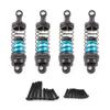 4Pcs Metal Front and Rear Shock Absorbers Compatible with 144001 144010 124007 124016 124017 124019 RC Car Upgrade Parts(Blue) view 1