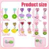 Mikovivi 6 Pairs Colorful Clip on Drop Earrings Set, Resin No Pierced Design Kids Child Dangle Earrings Cute Butterfly Ear Clips for Children Toddler Party Daily Wearing Princess Jewelry view 2