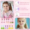 Mikovivi 6 Pairs Colorful Clip on Drop Earrings Set, Resin No Pierced Design Kids Child Dangle Earrings Cute Butterfly Ear Clips for Children Toddler Party Daily Wearing Princess Jewelry view 4