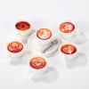12pcs Mini Coffee Cups, 6 Styles Resin Miniature Coffee Mugs with 12 Saucers Small Tiny Resin Drink Charms for Micro Landscape Decor Keychain Earring Making view 3