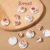 12pcs Mini Coffee Cups, 6 Styles Resin Miniature Coffee Mugs with 12 Saucers Small Tiny Resin Drink Charms for Micro Landscape Decor Keychain Earring Making view 4