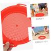 Abaodam 4Pcs Sand Sifters Plastic Beach Strainers for Shells and Sand Sifting for Outdoor Family Fun Gardening and Travel view 3