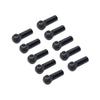 Ancalos 10Pcs Metal M2.5 Link Rod Tie Rod End Ball Joint for Ancalos A959 12428 144001 WPL C14 C24 MN D90 MN99S Upgrades Parts,8 - (Color: Black) view 1