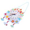 TOBBOMEY 1Set DIY Cartoon Clock Kit Non Woven Materials for Creative Crafting Educational Clock Making for Cognitive Development and Hand Eye Coordination view 1
