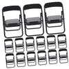 LABRIMP 30pcs Folding Chairs Cellphone Stand Dollhouse Furniture Model Realistic Design for Smartphones for Desk Ornaments Decorations view 1