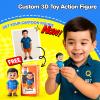 Custom 3D Action Figure from Photo - Personalized Full Body Mini Figurine Statue - HD Resin Cartoon Sculpture Collectible - Unique Christmas Birthday Anniversary Wedding Gift for Couples, Men, Women view 4