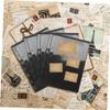 HOODANCOS 10pcs Stamp Album Supplement Pages Double Sided Binder Stamp Pages Album Binder Sheets view 4