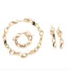 ZYIBPMSJKQCFK 3-piece Set Vintage Handmade Alloy Chain Gold Collarbone Chain For Women,golden,41.5+7cm view 1